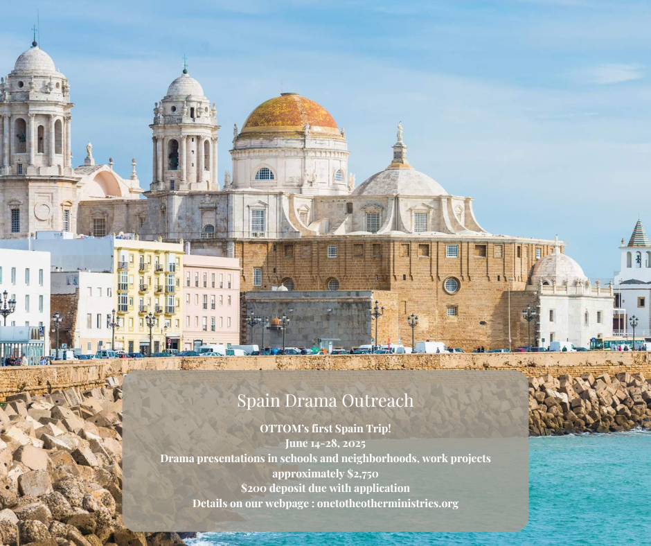 Picture of Cadiz, Spain in background of text about trip